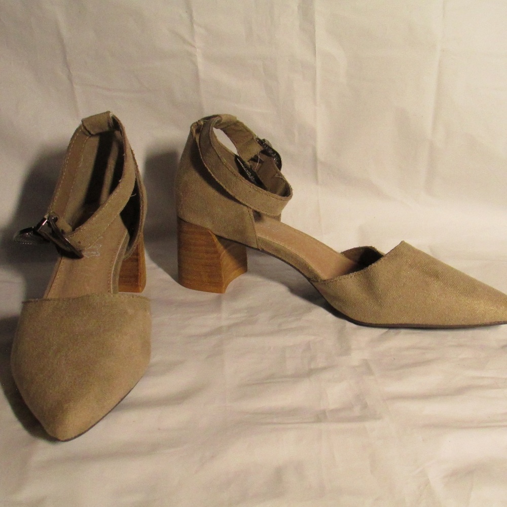 Mi.iM Genuine Leather Tan Block Heels